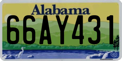 AL license plate 66AY431