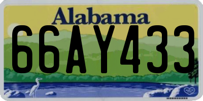 AL license plate 66AY433