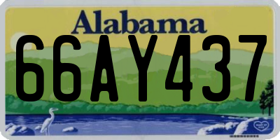 AL license plate 66AY437