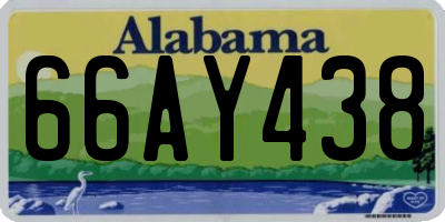 AL license plate 66AY438