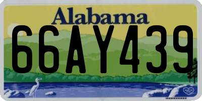 AL license plate 66AY439