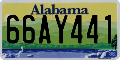 AL license plate 66AY441