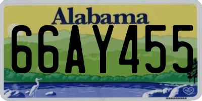 AL license plate 66AY455
