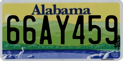 AL license plate 66AY459