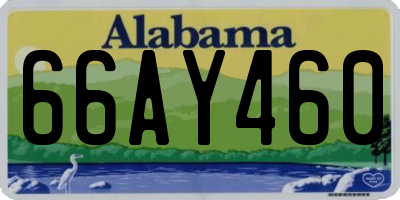 AL license plate 66AY460