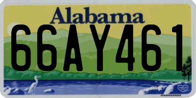 AL license plate 66AY461