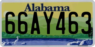 AL license plate 66AY463