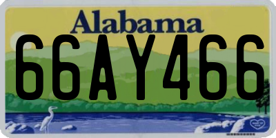 AL license plate 66AY466
