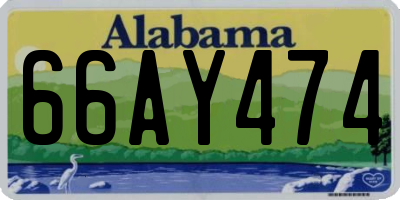 AL license plate 66AY474