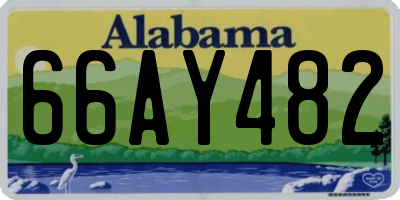 AL license plate 66AY482