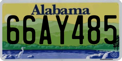 AL license plate 66AY485