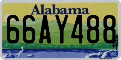 AL license plate 66AY488
