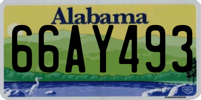 AL license plate 66AY493