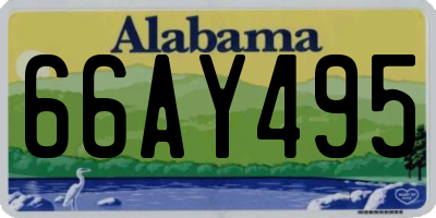 AL license plate 66AY495