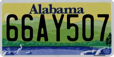 AL license plate 66AY507