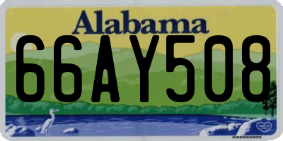 AL license plate 66AY508
