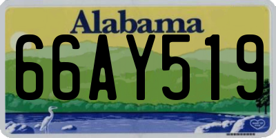 AL license plate 66AY519