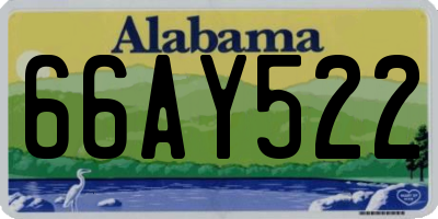 AL license plate 66AY522