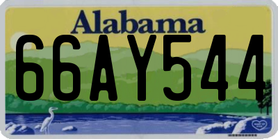 AL license plate 66AY544
