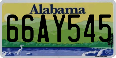 AL license plate 66AY545