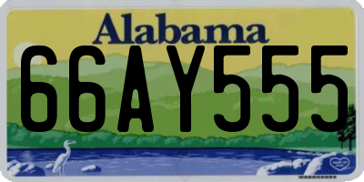 AL license plate 66AY555