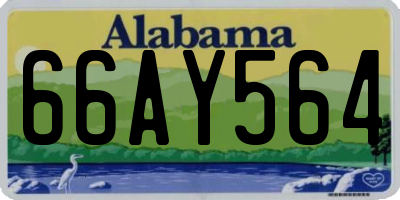 AL license plate 66AY564
