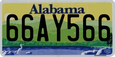 AL license plate 66AY566