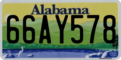 AL license plate 66AY578
