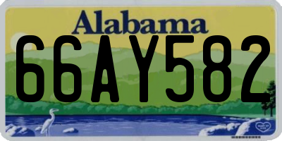 AL license plate 66AY582