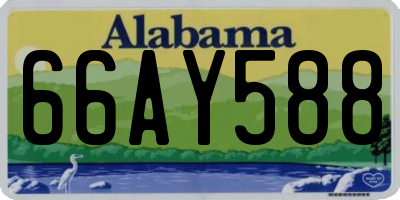 AL license plate 66AY588