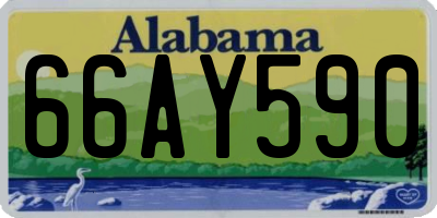 AL license plate 66AY590