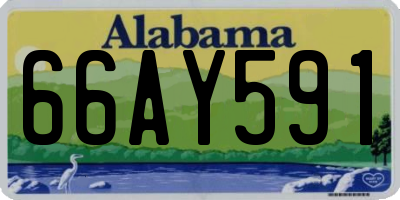 AL license plate 66AY591