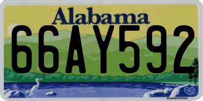 AL license plate 66AY592