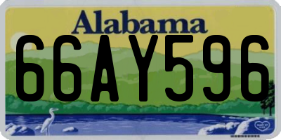 AL license plate 66AY596