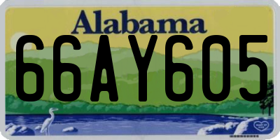 AL license plate 66AY605