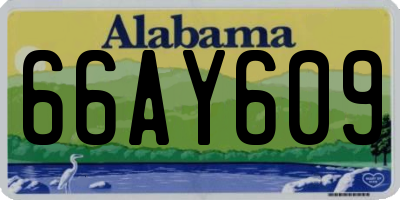 AL license plate 66AY609