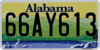 AL license plate 66AY613
