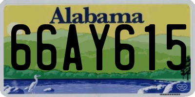 AL license plate 66AY615