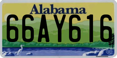 AL license plate 66AY616