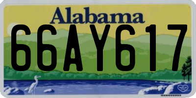 AL license plate 66AY617