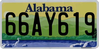 AL license plate 66AY619