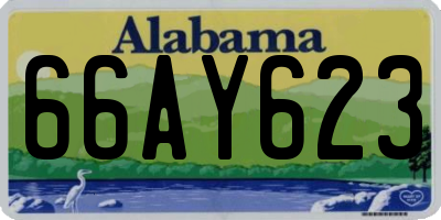 AL license plate 66AY623