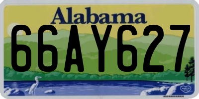 AL license plate 66AY627