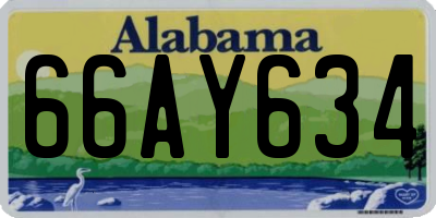 AL license plate 66AY634