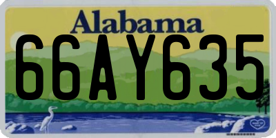 AL license plate 66AY635