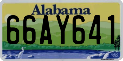 AL license plate 66AY641