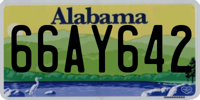 AL license plate 66AY642