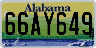 AL license plate 66AY649