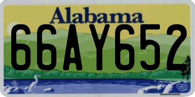 AL license plate 66AY652