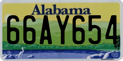 AL license plate 66AY654